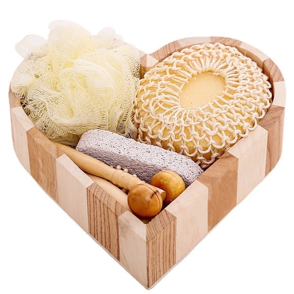 Jinsinto Bath Gift Set Birthday Gifts Bath & Shower Spa Basket Gift Set for Women for Body Back Legs and Foot