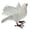 3 Vol Blanc, variante sur 1 Pce Décoration Artisanale d'Oiseau Artificiel Mignon, Blanc Volant