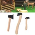thumbnail image 3 of 1/12 Miniature Farm Tools Wooden Handle Metal End Model for Doll House Accessories, 3 of 9