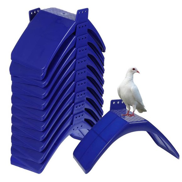 20 Pack Bird Perches MountingHoles Wall Mounted Rest Stands with Rounded Corners for Bird Cages and Aviaries, Easy To Install Comfortable Bird Resting Perching