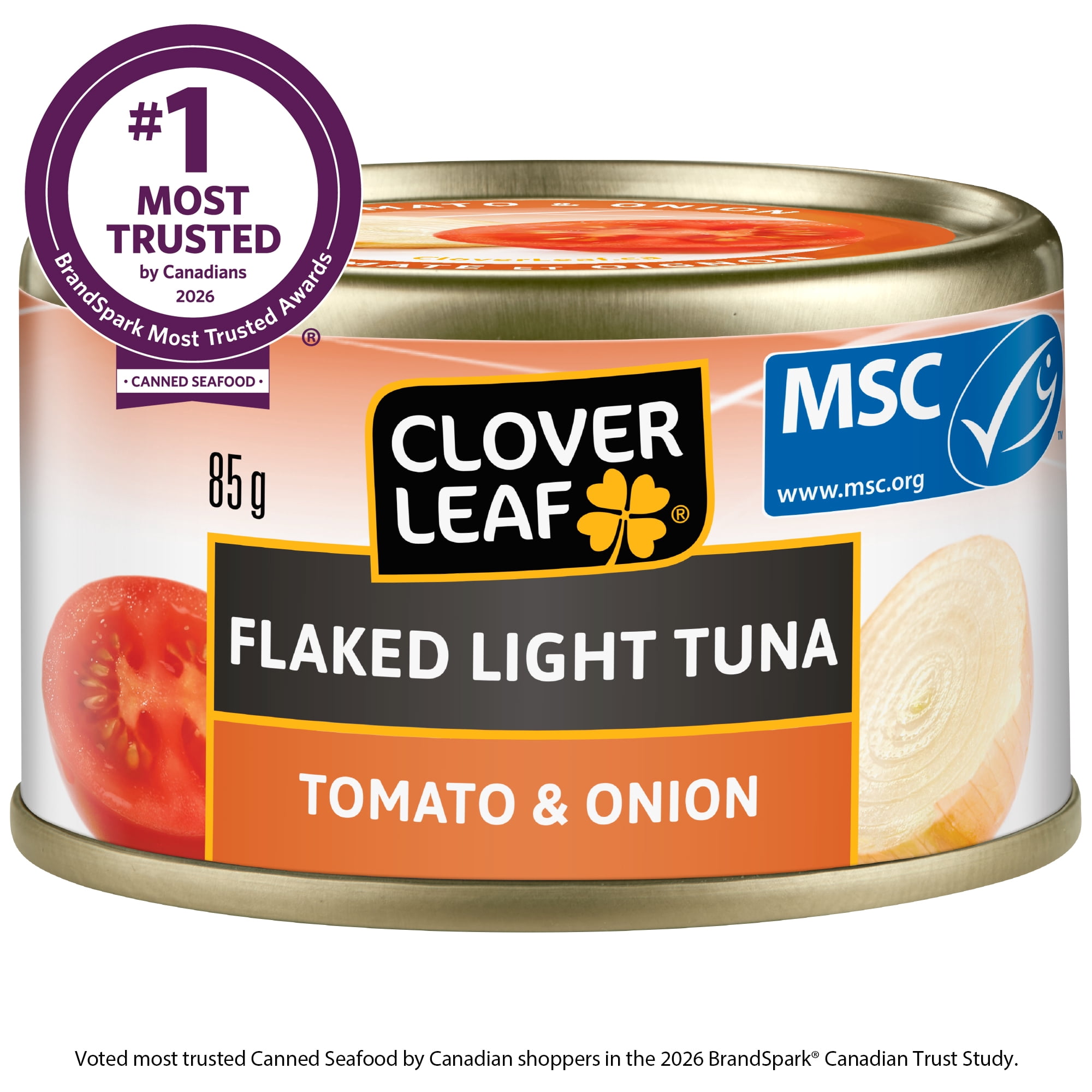 Thon pâle émietté CLOVER LEAF® - tomate et oignon