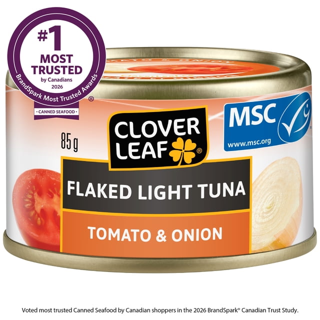 Thon pâle émietté CLOVER LEAF® - tomate et oignon