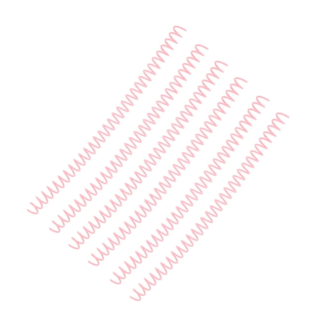 Spiral Binding Coil, Easy Cutting Large Capacity Sheet Binding Comb Pretty Colour For Paper Pink