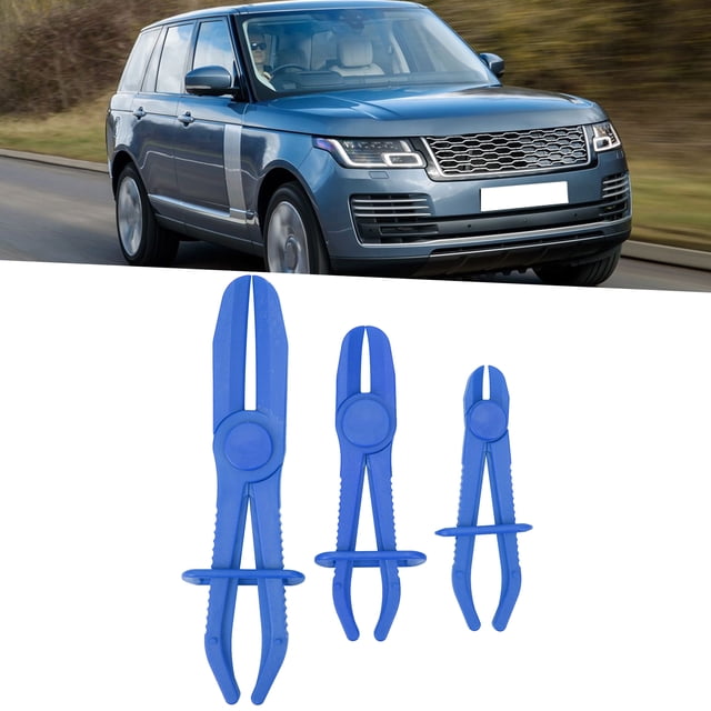KIMISS Hose Clamp Flexible Line Set, 3pcs Plastic Hose Clamp Tool Pipe Tube Cutting Off with AntiSlipping Handle