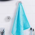 thumbnail image 1 of Dalazy 2pcs Self Adhesive Towel Holder Wall Mount Wash Cloth Hook Holder Bathroom Storage Rack, 1 of 9