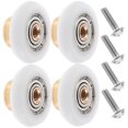 thumbnail image 3 of 4pcs Shower Door Rollers Glass Door Track Replacement Hardware, 3 of 8