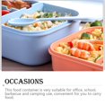 thumbnail image 4 of MesaSe Lunch Box Portable Picnic Vegetable Meats Food Container Household Students Fresh Keeping Refrigerator Tableware Organizer 1800ml Orange, 4 of 8