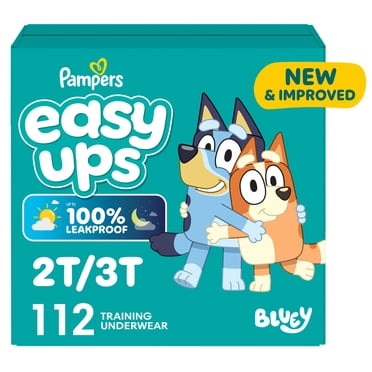 Sous-vêtements d’entraînement Pampers Easy Ups, taille 4 2T/3T, garçons