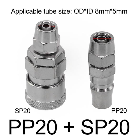 2pcs Quick Release Air Line Hose Fittings Coupler Connector Replacement For Compressor Air Tool Accessories