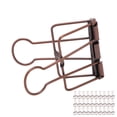 thumbnail image 4 of Wire Binder Clips, 2 Inch Multi Purpose Sturdy Metal Paper Clamps 30Pcs  For Tickets Black,Bronze,Purple Bronze, 4 of 8