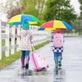thumbnail image 3 of 2PC Kids Carry On Luggage Set 12" Backpack and 16" Rolling Suitcase for Travel, 3 of 9