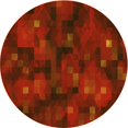 thumbnail image 1 of Ahgly Tapis d'Intérieur Lavable en Machine Carré Acajou Brun, 3 Pieds Carré, 1 of 7