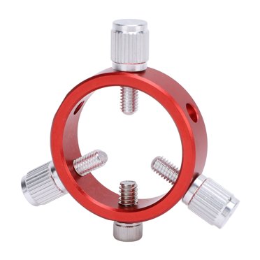 Anneau de Guidage pour Télescope avec Vis M6 Vis 1/4 Pouce Alliage d'Aluminium Rouge 40mm Six Points Cerceau de Guidage pour Télescope Astronomique 20-40mm