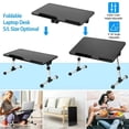 thumbnail image 4 of Bureau pour Ordinateur Portable pour Lit, Bureaux de Genoux Plateaux de Lit pour Manger Écrire, Support d'Ordinateur Portable Réglable, Table de Genoux Pliable dans Sofa et Canapé, 4 of 9