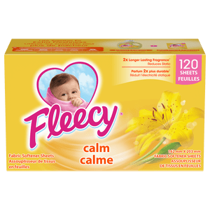 Fleecy Aroma Thérapie des feuilles de séchoir calme, Vanille et Lotus de miel, 120 Feuilles