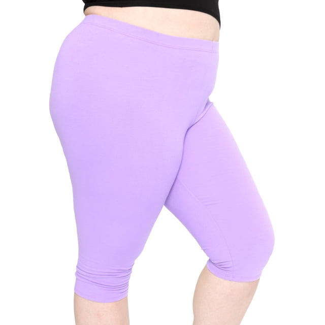 Stretch Is Comfort Women's Plus Size Knee Length Leggings| Adult X-Large - 7x