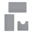 thumbnail image 2 of Yhmxh Bathroom Rugs Memory Foam Bath Mat Set Bathroom Rugs For 3 Pcs Toilet Mats Soft Comfortable Water Absorption NonSlip ThickMachine WashableEasier To Dry Dark Living Room Rug Bath Mat, 2 of 7