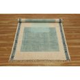 thumbnail image 3 of Casavani Handmade Cotton Area Rug Green Living Room Carpets Outdoor Patio Rug 4x8 feet, 3 of 5