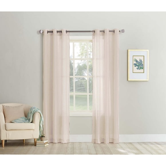 Sun Textile Crushed Grommet Sheer Voile Curtain