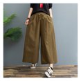 thumbnail image 1 of Women's Ramie Trousers Loose Comfortable Lightweight Pant for Summer Spring, 1 of 7