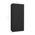 thumbnail image 4 of vidaXL Wardrobe Anthracite 80x50x180 cm Steel, 4 of 5