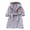 Grey, variant on Hiiyo Little Boys Flannel Warm Bathrobe Hooded Homewear Night Robe Sleepwear, Sizes 1-7