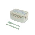 thumbnail image 2 of BAOPAI Boîte à Lunch Réutilisable avec 3 Compartiments, Étanche et Compatible Micro-Ondes, Comprend des Baguettes et des Cuillères pour la Préparation des Repas et les Adultes, 2 of 6