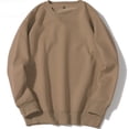thumbnail image 3 of Men's Slim Fit Autumn Casual Solid Color Round Neck Long Sleeve Sweater Top with Pockets, 3 of 3