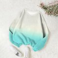 thumbnail image 2 of Annhoo Chandails en Molleton d'Automne pour Femmes Manches Longues Col Rond Pull Chemises Mode Dégradé Blouses, 2 of 4