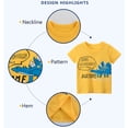 thumbnail image 3 of PMVFHDE T-Shirt Camouflage à Manches Courtes pour Garçons et Filles avec Imprimé Graphique, Col Rond, Haut Décontracté pour Enfants Design Unisexe, Séchage Rapide, Jaune, 1-2 Ans, 3 of 7