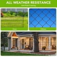 thumbnail image 4 of 1 Package [Premium Project] Metal Outdoor Fence 10 Pieces Without Door, Inner Arc Design, 10 Mesh Pieces + 10 Round Head Ground Plugs + 1 6-Point Wooden Hammer, 4 of 9