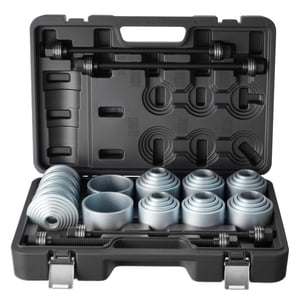 VEVOR Tirer et presser le kit de manches, 36 PCS, Outils de suppression d'insert en acier Bush avec étui, compatibles avec LCV et HGV Moteurs, pour l'enlèvement et l'installation de pièces de rechange, roulements et joints