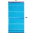 thumbnail image 4 of Serviette de plage en coton et polyester Rayures aqua Mainstays, 4 of 6