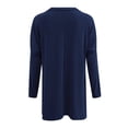 thumbnail image 4 of T-shirts Complets pour Femmes d'Automne et d'Hiver pour Femmes, Col Rond Confortable, Long Col Roulé, Ensemble de Hauts pour Femmes, Manches Longues, T-Shirt Long pour Femmes, Haut T-Shirt pour Femmes, Poche, Manches Bouffantes, T-Shirts pour Femmes, Haut Imprimé, 4 of 5