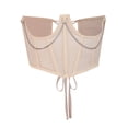 thumbnail image 4 of Faithtur Women's Waist Corset Chain Perspective Mesh Shapewear Girdle, 4 of 9