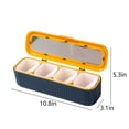 thumbnail image 3 of YHDSYY Big Sale! 4 Grids Seasoning Box Spice Jar Kitchen Organizer And Storage Spice Jars Clean Combination Seasoning Box Pepper Shakers Container Spice Container Set Clearance Sales Today Deals Prime, 3 of 7