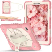 Shockproof Protective Case for Lenovo Tab One 8.7 inch 2025 / Tab K9 8.7" 2025 TB305XU TB305FU Tablet Cover with Pencil Holder Rotatable Kickstand Hand/Shoulder Strap