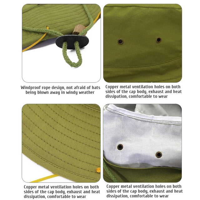 Chapeau Australien avec Liège pour Adulte Fantaisie Style Robe Chapeau Partie Accessoires Kit Australie Chapeau de Jour