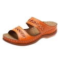 thumbnail image 1 of Kcodviy Women Summer Solid Color Closed Toe Sandals for Women Slip on Casual Open Hiking Sandals for Women Toe Wedges Soft Bottom Sandals with Rhinestones for Women Breathable Slippers Shoes Sandals, 1 of 6