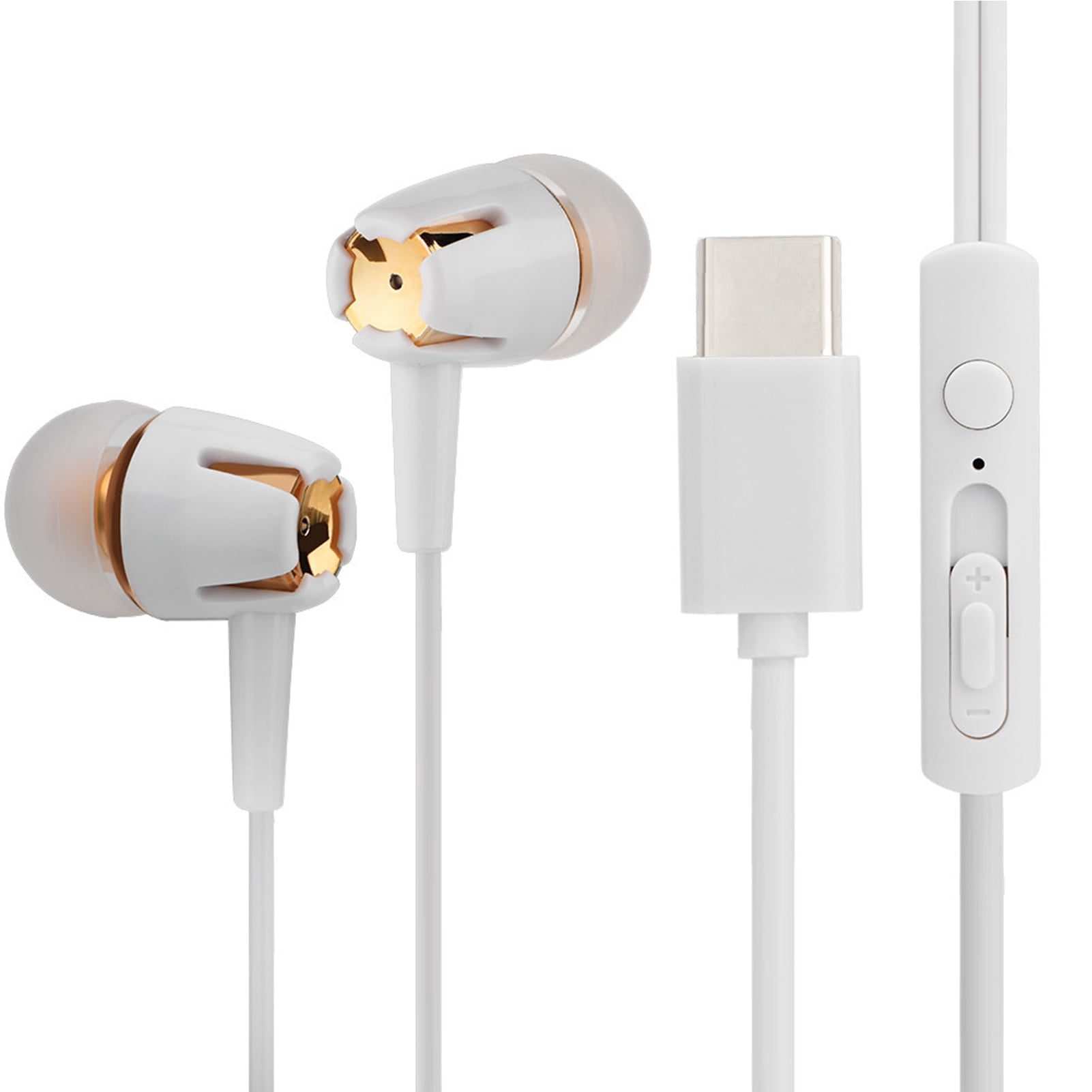 Type C Earbuds With Mic, Comfortable Wearing With Mic Type C Earphones, Type C Headphones Stereo Surrounding Sound For Friends Couple Others Family