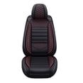 thumbnail image 3 of Maidao Car Seat Covers Leather Set for Mercedes-Benz for B160 2009-Present 5 Seats Airbag Compatible Water Resistant Front Rear Cushion Protector Red, 3 of 7