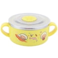 thumbnail image 1 of Children Bowl, Baby Bowl, Kitchen Utensils Rice Feeding Bowl With Lid Double-Layer Heat Insulation For Home Pink,Yellow, 1 of 8