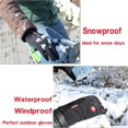 thumbnail image 4 of Touchscreen Fleece Insulated Gloves, Thermal Windproof Snow-Proof Warm Gloves Winter Sports Ski Riding Bike Mittens, 4 of 7