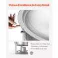 thumbnail image 4 of VEVOR 5 Qt 2 Pack Round Chafing Dish Buffet Set Full-Size Pan Stainless Steel Silver, 4 of 9