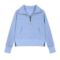 thumbnail image 4 of Cowsor Girls Casual Zipper up Sweatshirts Crop Jackets for Teens, 4 of 5