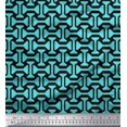 thumbnail image 1 of Soimoi Crepe Silk Fabric Geometric Abstract Print Fabric by The Yard 42 Inch Wide, 1 of 3