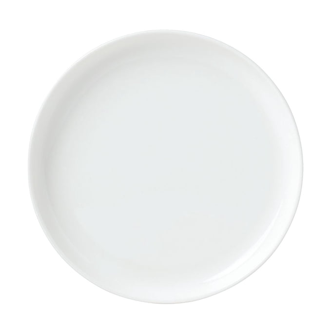 Oneida 365 24 Seven Assiette à Salade, Porcelaine Blanc Éclatant avec une Forme Ronde Lisse et un Rebord Surélevé, Diamètre de 8 Pouces, Illustré de Haut en Bas sur Fond Blanc, Va au Lave-Vaisselle et au Micro-Ondes, Idéal pour les Salades Ou de Petites Portions, Convient Aussi comme Plat compact pour des hors-D'œuvre.