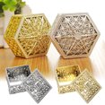 thumbnail image 4 of ziyahi Plastic Hexagonal Square Gift Box Wedding Favor Case Exquisite Appearance Large Capacity Smooth Lovely Candy Boxes for Chocolate Gold Hexagon, 4 of 7