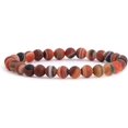 thumbnail image 1 of Bracelet Extensible en Perles Rondes 6 mm en Agate Rêve Givrée Gemstone 6,5 Pouces Unisexe, 1 of 2
