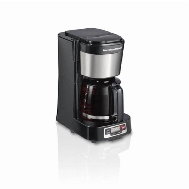 Refurbished Hamilton Beach 46111 5 Cup Compact Coffee Maker, Programmable, Glass Carafe